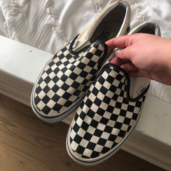 checkered vans poshmark